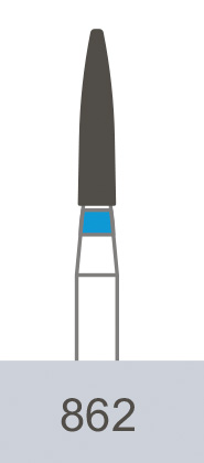 картинка Бор алмазный 862-014, FO-21 пламевидный (5 шт.), Prima Dental Group 