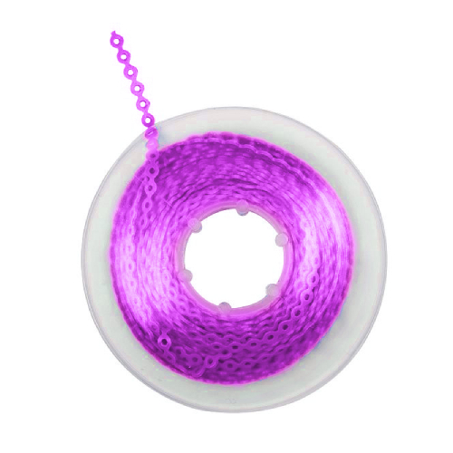 картинка Цепочка Elastolink эластичная, фиолетовая, в катушке 4,5 м, Lancer 