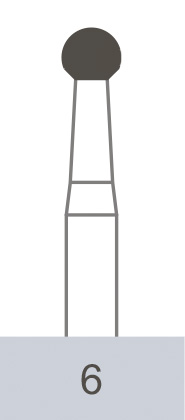 картинка Бор ТВС оперативный 6 RA, шаровидный (10 шт.), Prima Dental Group 
