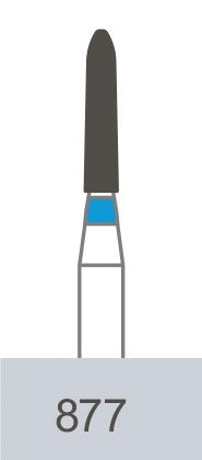 картинка Бор алмазный 877-012 M, SO-20M (5 шт.), Prima Dental Group 