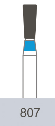картинка Бор алмазный 807-014 M, обратный конус (5 шт.), Prima Dental Group 