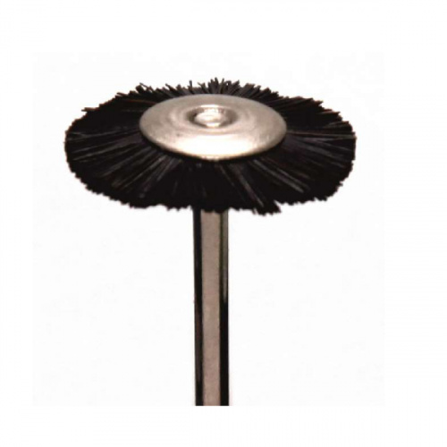картинка Щётка MSHH10B на дискодержателе, черная, жесткая, (d=20мм), Sheshan Songjiang Brush 