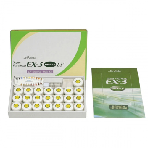 картинка Набор красителей Noritake EX-3 Press LF External Stain Kit (21х3г+10мл+10мл), Kuraray 