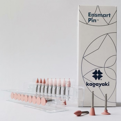 картинка Полиры Энсмарт Пин розовые (мелкая 32 μ) - Ensmart Pin, металл (10шт), Kagayaki 