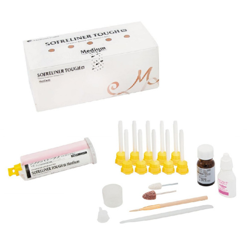 картинка Софрелайнер М - Sofreliner Tough M, Tokuyama Dental (1 картирдж 26г х 2, праймер 10мл)  