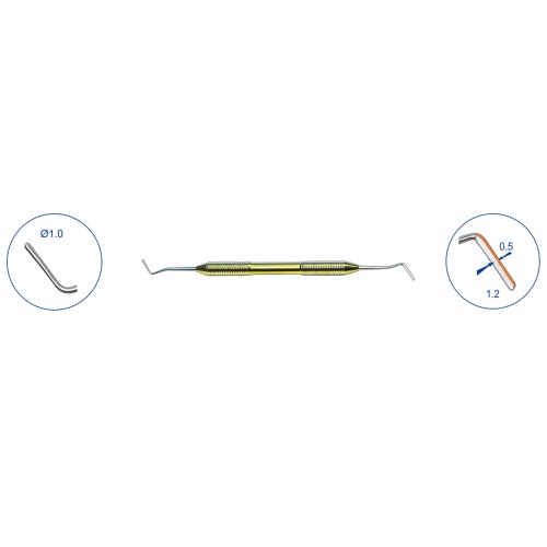 картинка Штопфер обратноконусный-гладилка (ручка титановая), ТОР ВМ (1шт) 