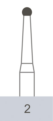 картинка Бор ТВС оперативный 2 FG, шаровидный (10 шт.), Prima Dental Group 