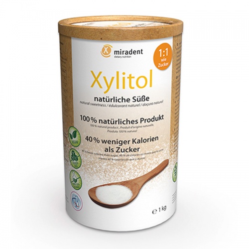 картинка 630228 Заменитель сахар Ксилитол Пулвер - Xylitol Pulver (1кг), Miradent 