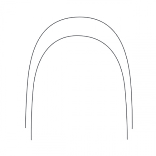 картинка Дуга NI-Ti Coated нитиноловая с покрытием, NATURAL, прямоугольная, ORJ (1шт) 