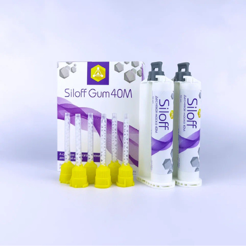 картинка Десневая маска Силоф 40М - Siloff 40M, мягкая, КрасТехноМед (2x50мл) 