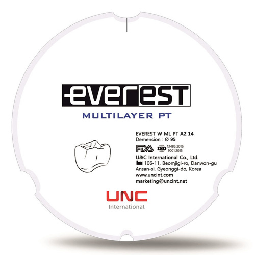 картинка Циркониевые диски Эверест Мультилайер ПТ - Everest Multilayer PT (95мм), UNC Inc 