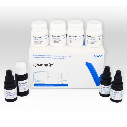 картинка Цемилайт набор, Владмива (20г+10г х 3 +10мл х 2+15мл+7мл) 