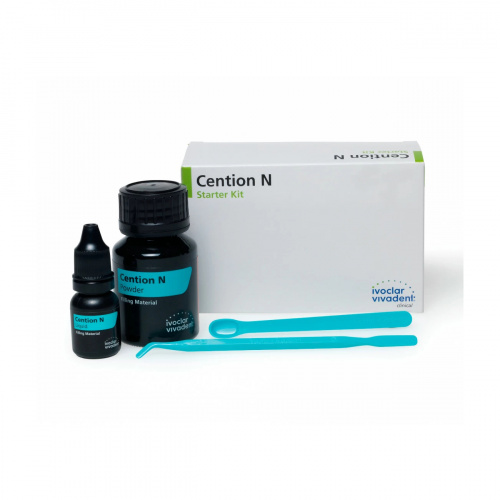 картинка Центион ЭН Стартер Кит - Cention N Starter Kit, Ivoclar Vivadent (порошок 1x15г + жидкость 1x4г ) 