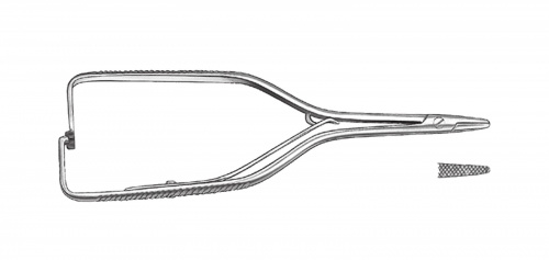 картинка 8259 Иглодержатель прямой Boyton, 120 мм, Orange 