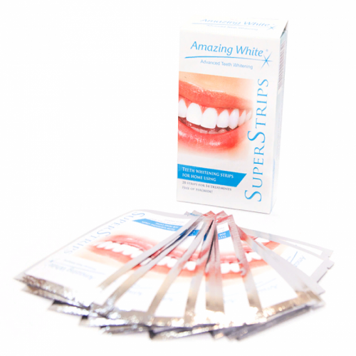 картинка Полоски для отбеливания зубов Super Strips MAX, AW50 (14шт), Amazing White