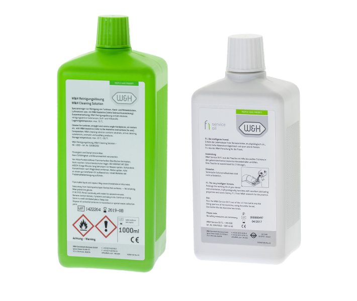 картинка Комплект жидкостей к аппарату Assistina, 02680500, W&H Dentalwerk (1л+0,5л) 