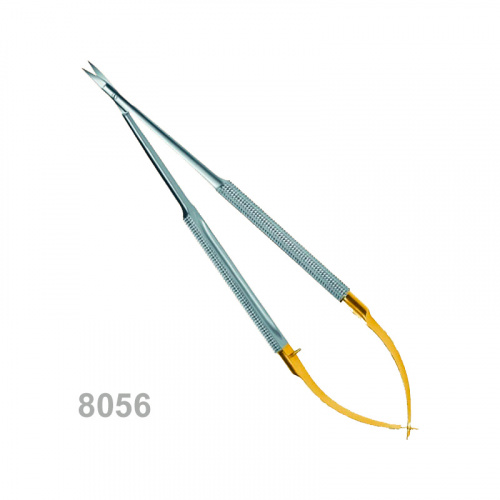 картинка 8056, 8057 Ножницы микрохирургические Castroviejo, 150 мм, Orange 