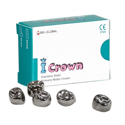 картинка Коронки I CROWN Refill из нержавеющей стали детские, размер 6 (5шт), Seil Global 