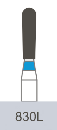 картинка Бор алмазный 830L-014, EX-31 грушевидный (5 шт.), Prima Dental Group 