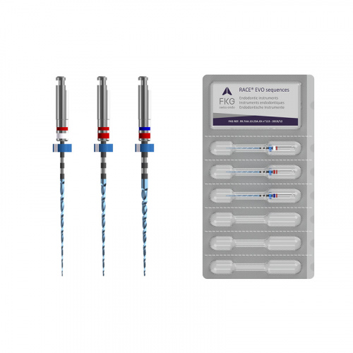 картинка Набор Рэйс ЭВО сиквенс 6% - RaCe EVO sequence 6% (3шт), FKG Dentaire SA