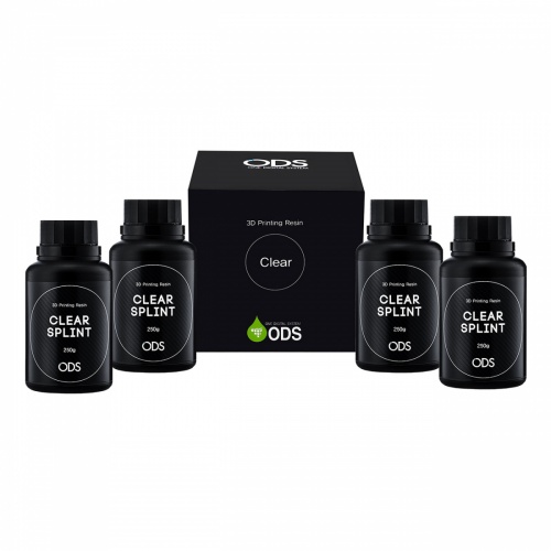 картинка Смола полимерная ODS Clear Splint для 3D печати сплинтов, ODS_CS/1kg  (1кг), ODS Resin 