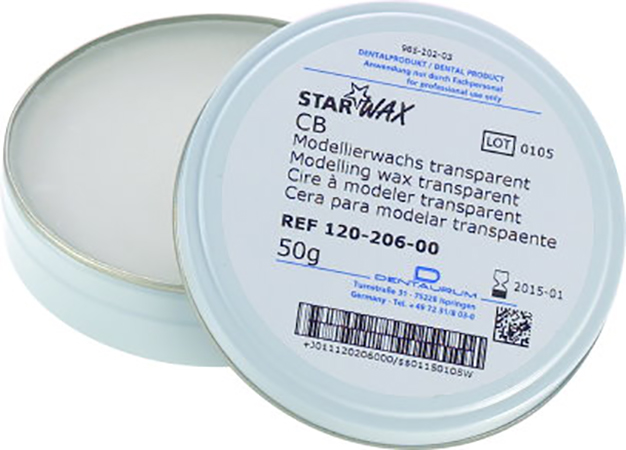 картинка Моделировочный воск StarWax CB, прозрачный, 120-206-00 (50г), Dentaurum 