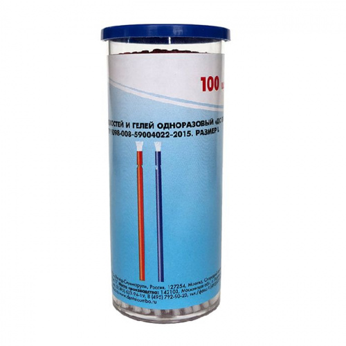 картинка Кисточки-Аппликаторы "ДС Браш" L 2 мм (100 шт), Эстэйд-Сервисгруп 