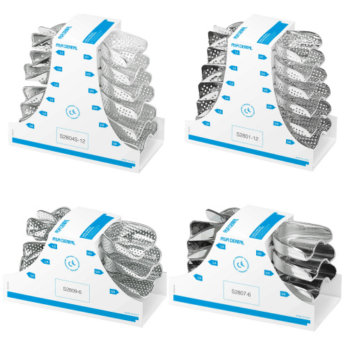 картинка Набор слепочных ложек, нержавеющая сталь, Asa Dental 