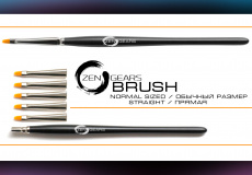 картинка 10070010 Набор кистей «Z-1» для композита, обычный размер, прямые, ZenGears 