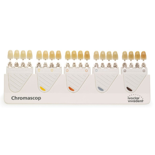 картинка Расцветка Хромоскоп Шейд Гайд - Chromascop Shade Guide (артикул 529479), Ivoclar Vivadent (1шт) 