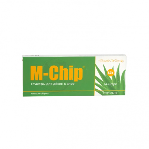 картинка Стикеры для дёсен М-Чип - M-Chip (14шт), Double White 