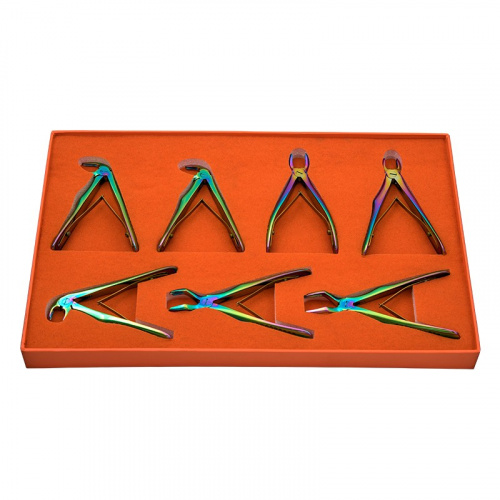 картинка 2958 МС Набор щипцов для удаления детских зубов (7 шт.), мультиколор, Orange 