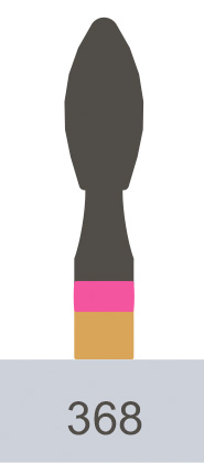 картинка Боры алмазные Predator Zirconia PZ368-023 FG (5 шт.), Prima Dental Group 