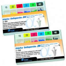 картинка Альфа Гуттаперча - Alpha Guttapercha, конусность 04, VDW 