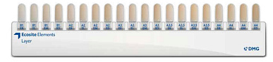 картинка Расцветка дентинных оттенков Ecosite Elements Shade Guide Pure, DMG 