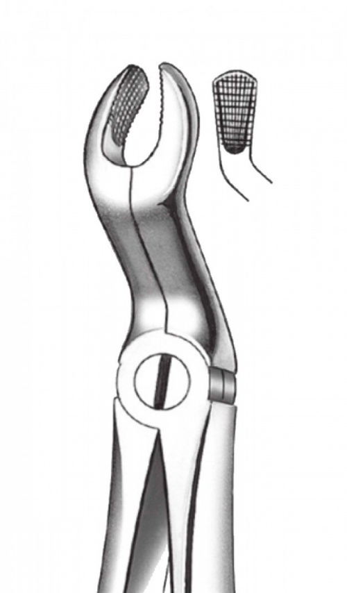 картинка 2954/67А Щипцы для удаления зубов верхние моляры третьи, Orange 