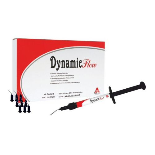 картинка Набор Динамик Флоу - Dynamic Flow Kit, President Dental (5 шприцев по 2 г.) 
