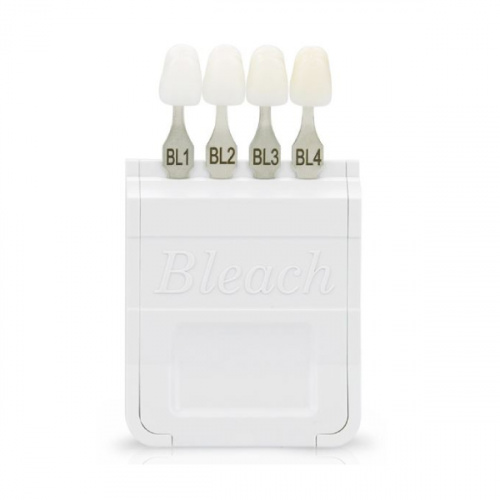 картинка Расцветка Эй-Ди Шейд Гайд Блич - A-D Shade Guide Bleach (артикул 628605) отбеленные цвета, Ivoclar Vivadent (1шт) 