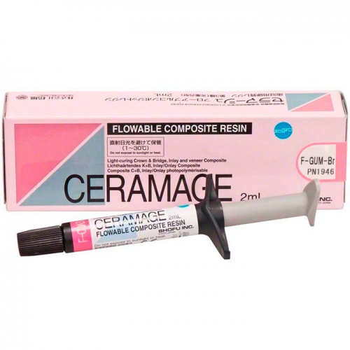 картинка Керамаж - Ceramage Flowable Composite жидкотекучий композит (2мл), Shofu 