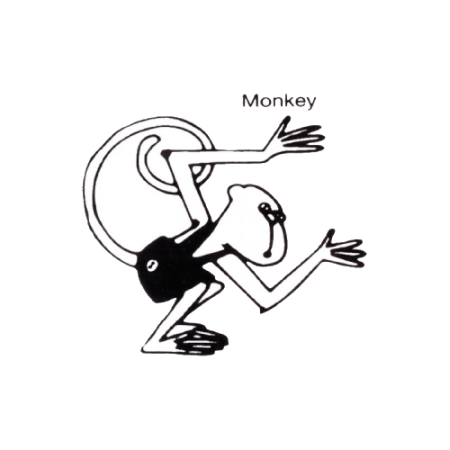 картинка 630-0034 Резиновая тяга Обезьяна, средне-сильная, 3/8" (9,35 мм), внутриротовая, Ormco (1шт) 