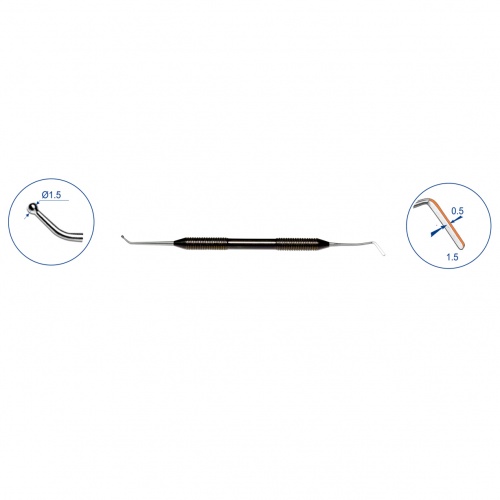 картинка Штопфер шарообразный - гладилка (ручка титановая), ТОР ВМ (1шт) 