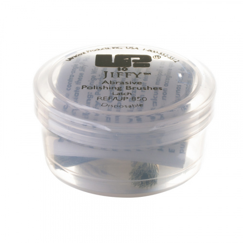 картинка UL850 Щеточка Jiffy Regular Brushes цилиндрическая полировочная, Ultradent (10шт) 