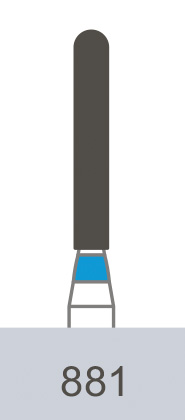 картинка Бор алмазный 881-012 M, SR-11M (5 шт.), Prima Dental Group 