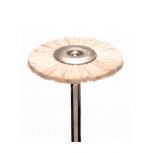 картинка Щётка MSHS78W на дискодержателе, натуральная, белая, экстра мягкая (d=22мм), Sheshan Songjiang Brush 
