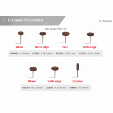 картинка Полир на держателе "Diacut", Reddish Stone 