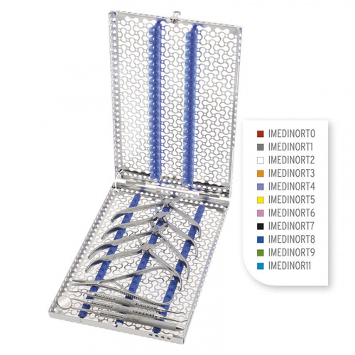картинка IMEDINORT_ Кассеты DIN для 6 инструментов ортодонтические, Hu-Friedy 