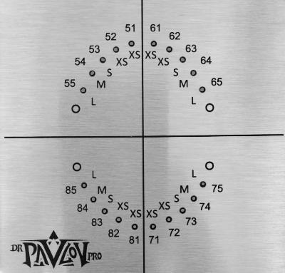 картинка Шаблон для коффердама детский перфорированный, модель DP4 (1шт) 