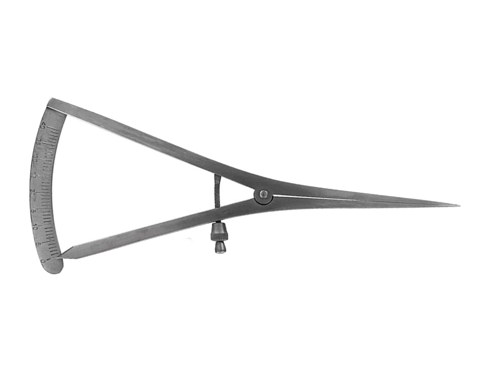 картинка 4063 Остеометр Castroviejo (микрометр) прямой, CVD, 17см, Orange 