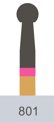 картинка Боры алмазные Predator Zirconia PZ801-023 FG (5 шт.), Prima Dental Group 