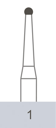 картинка Бор ТВС оперативный 1 RA, шаровидный (10 шт.), Prima Dental Group 